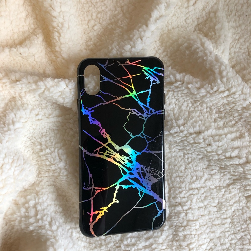 Rainbow/ holographic iPhone X case